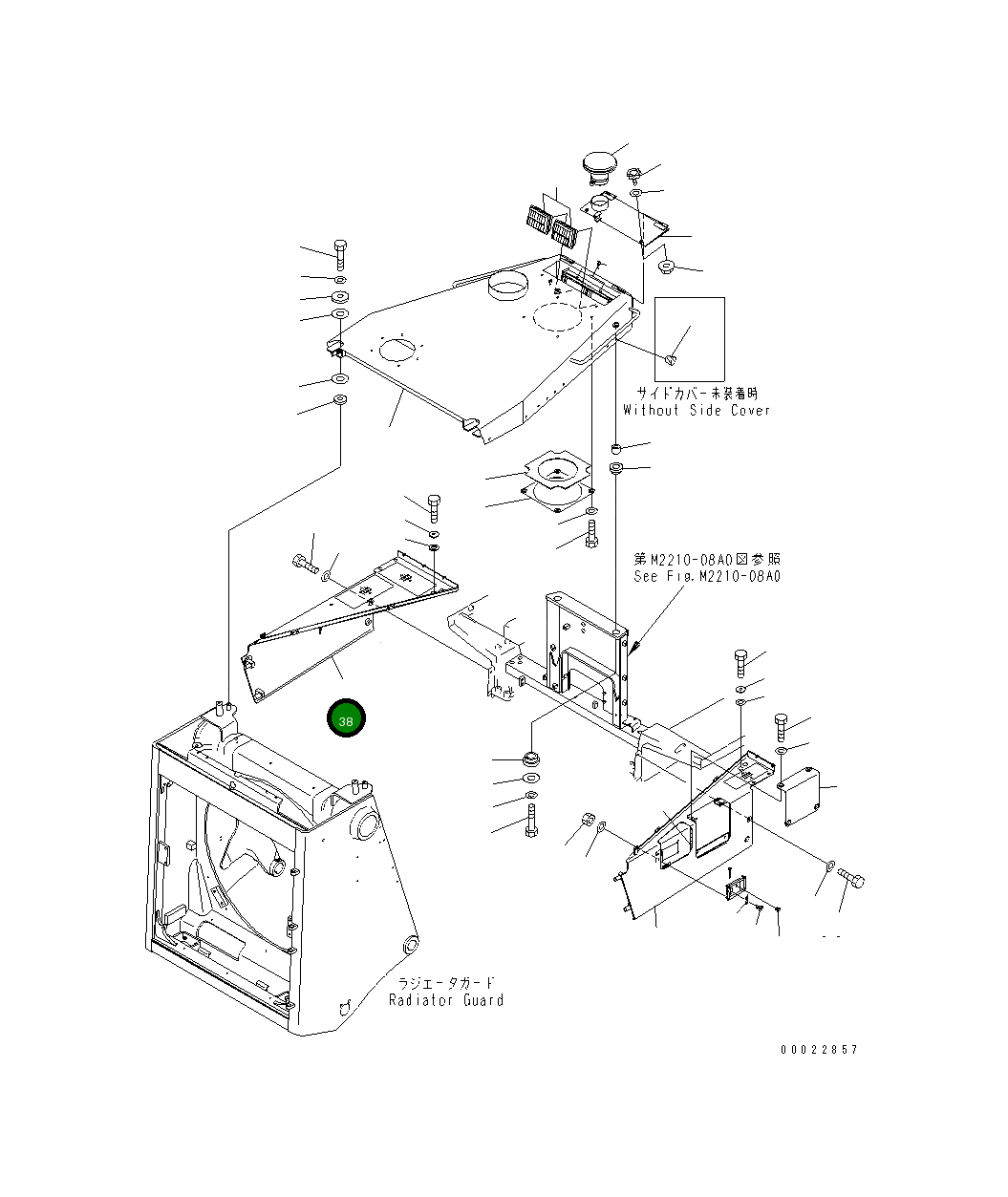 Крышка 195-54-75571 Komatsu