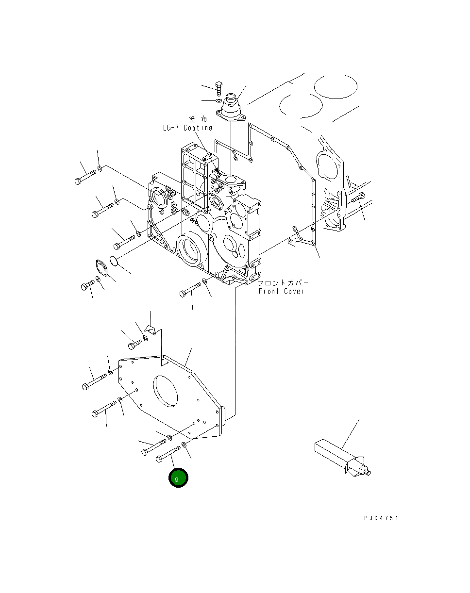 Болт 6212-25-3110 Komatsu