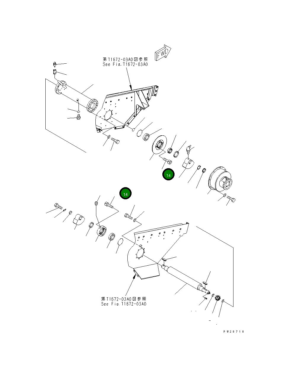 Болт 01252-71055 Komatsu