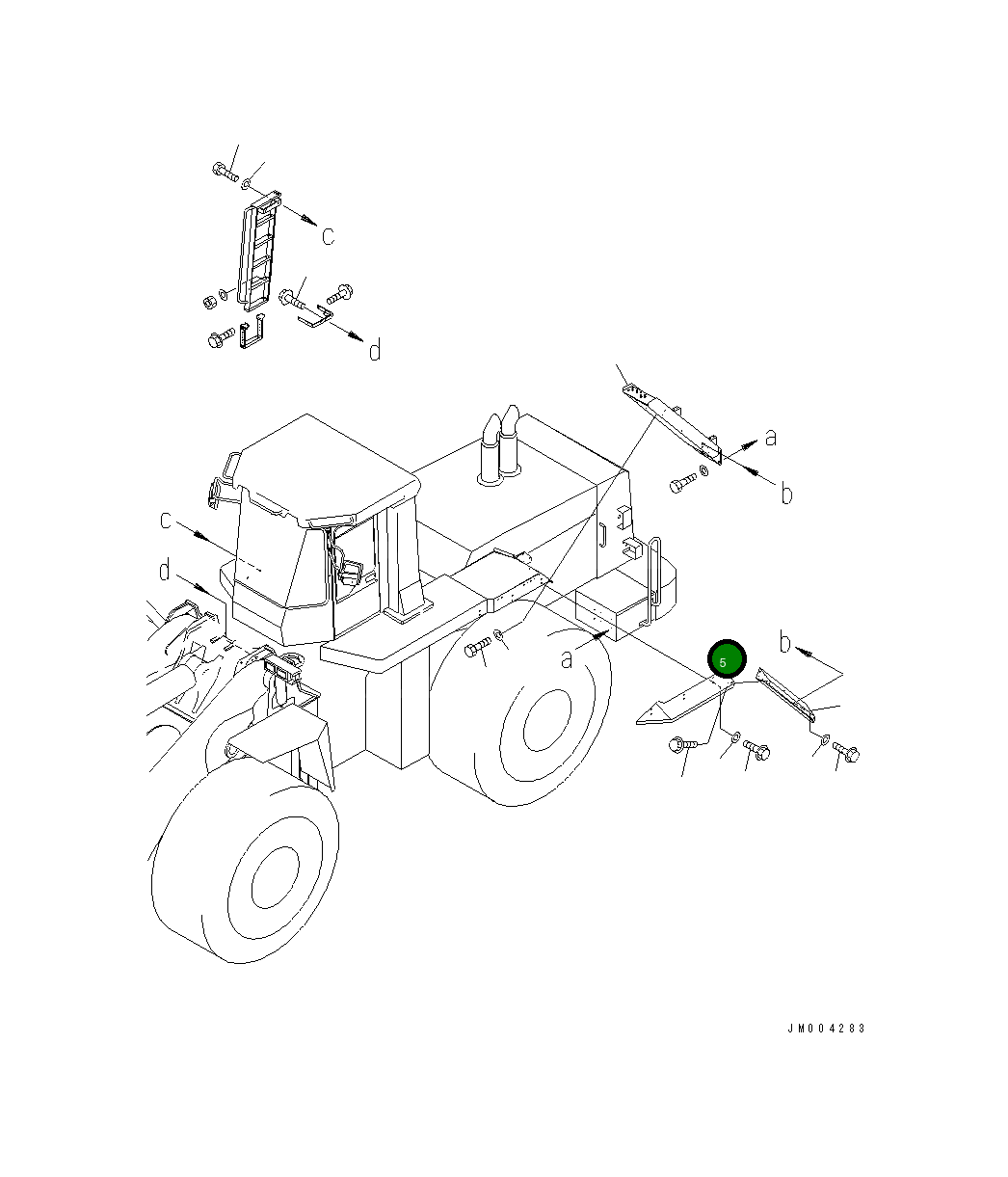 Крышка 427-54-24191  Komatsu