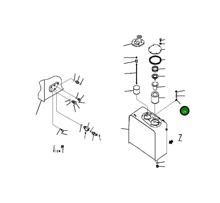 Крышка 20Y-60-B2151 Komatsu