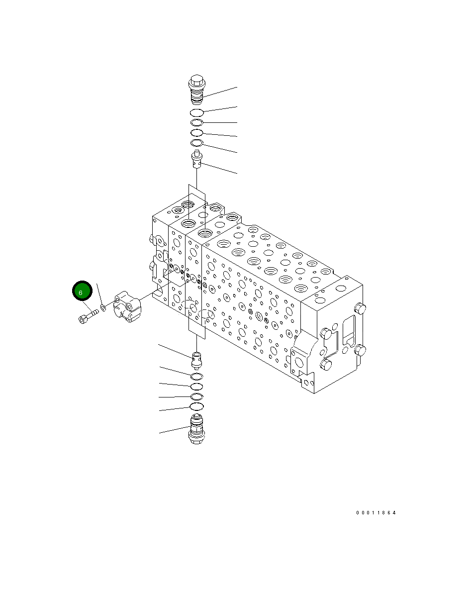 Болт 01252-60845 Komatsu