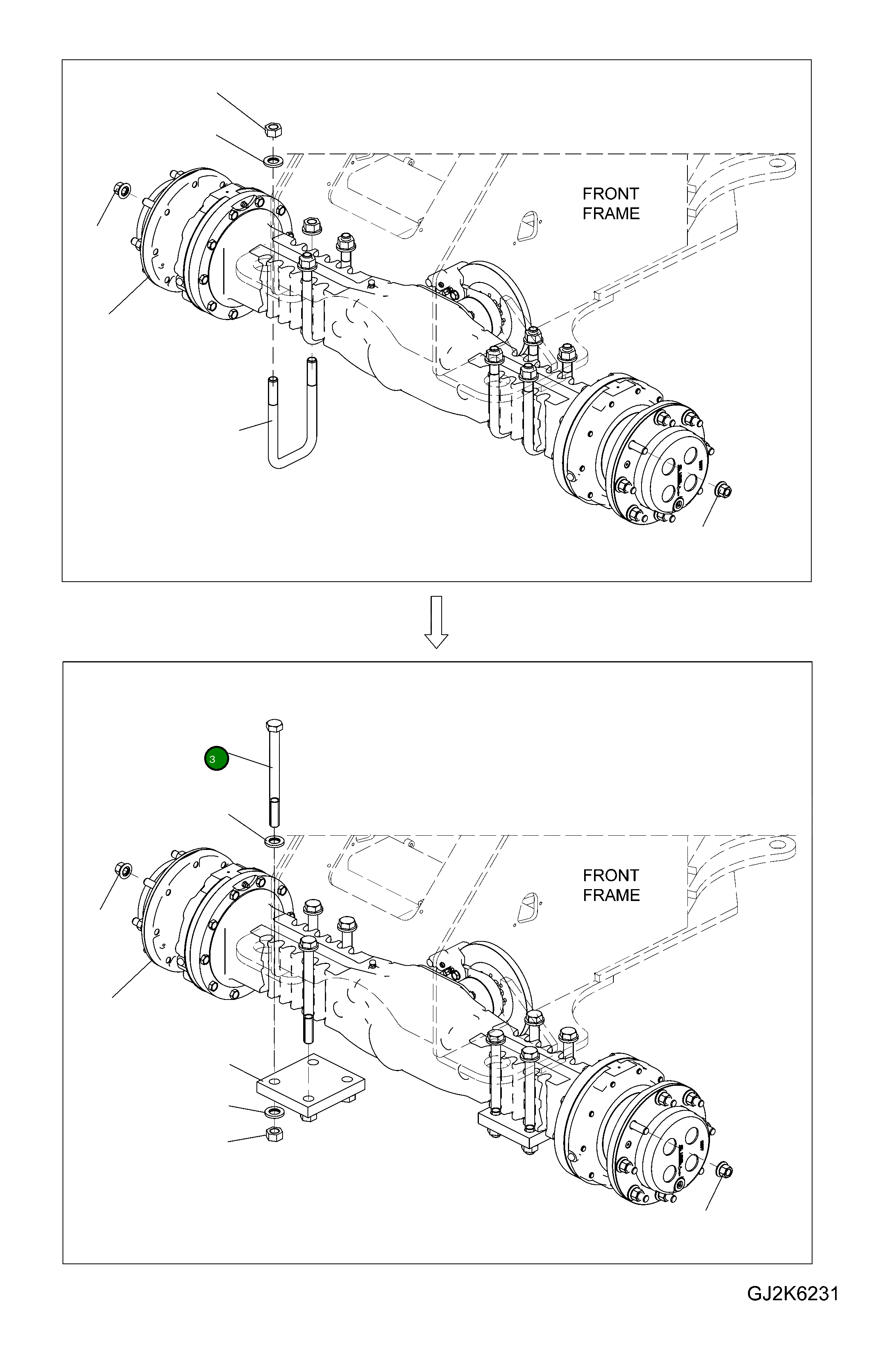 Болт 42T-09-H3940 Komatsu