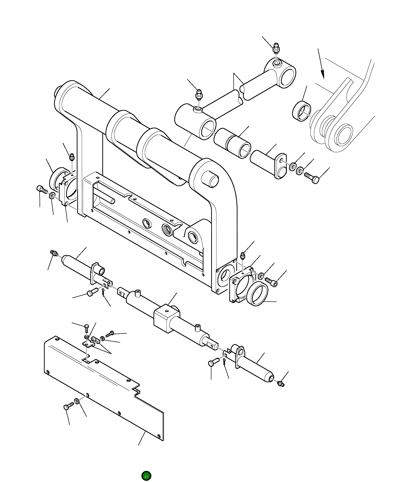 Крышка 360733066  Komatsu