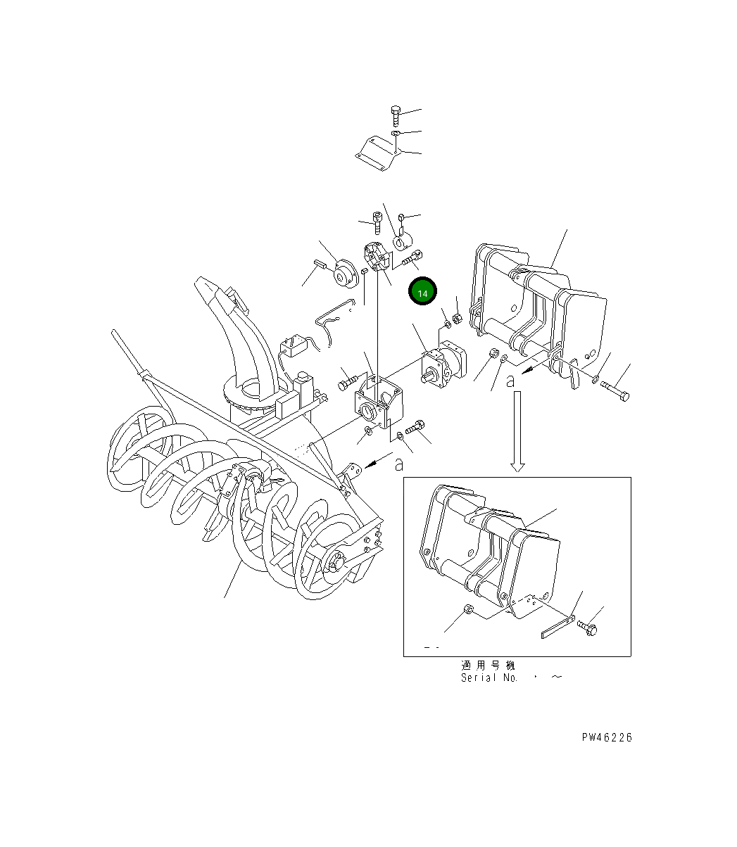 Болт 362-T57-4340 Komatsu