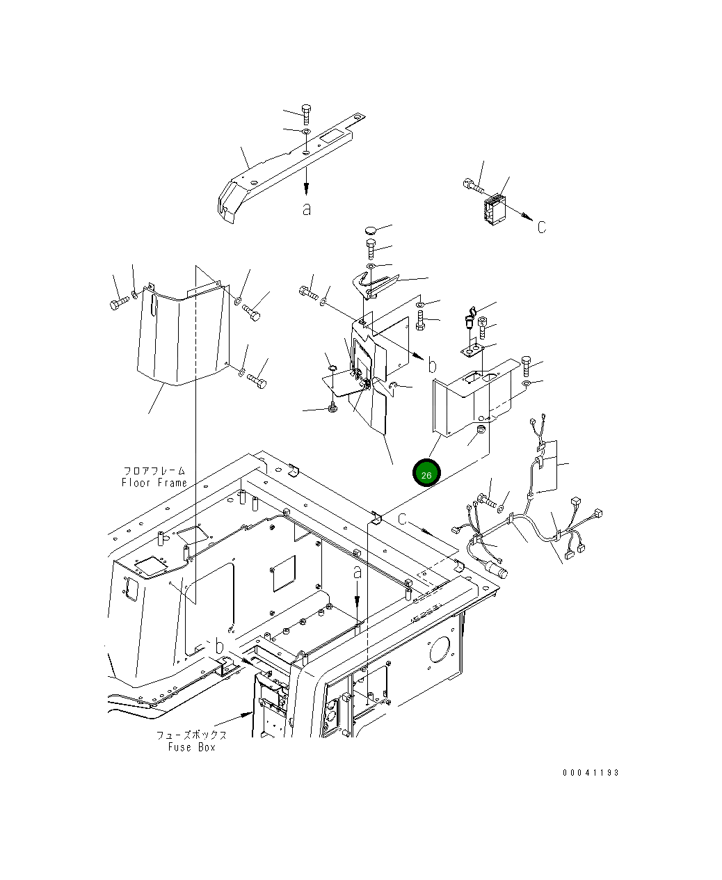 Крышка 198-54-74541 Komatsu