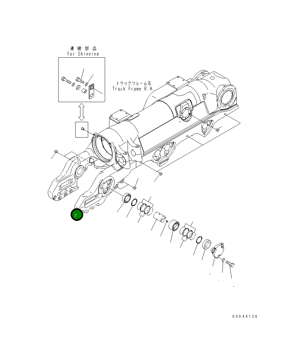 Крышка 195-30-62240  Komatsu