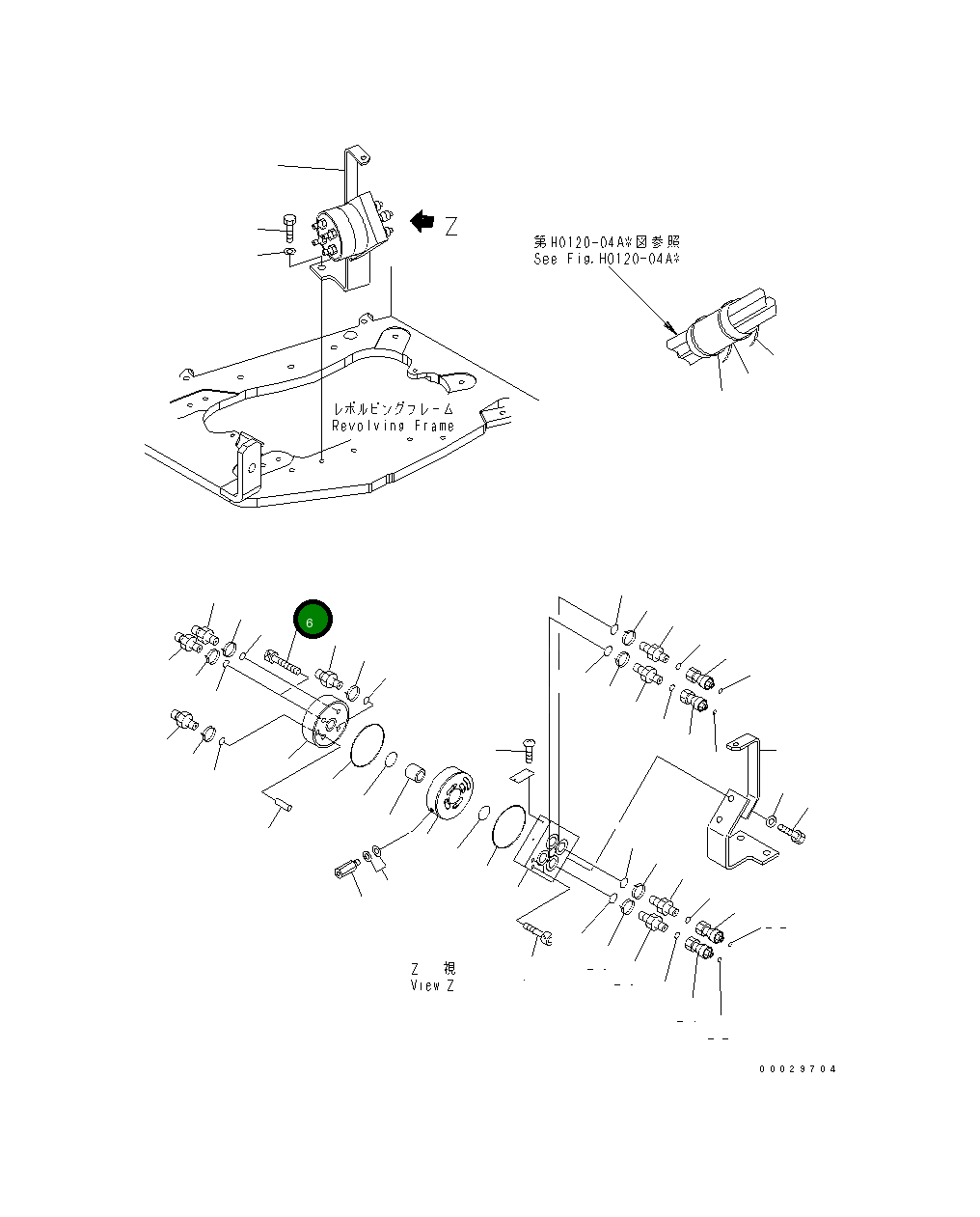 Болт 22J-62-1A660 Komatsu