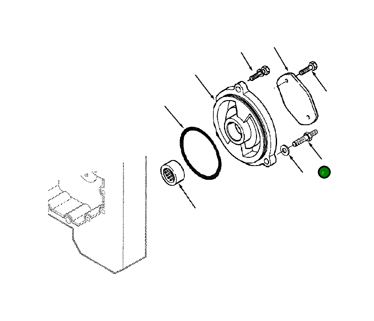 Болт 1294 492 H1 Komatsu