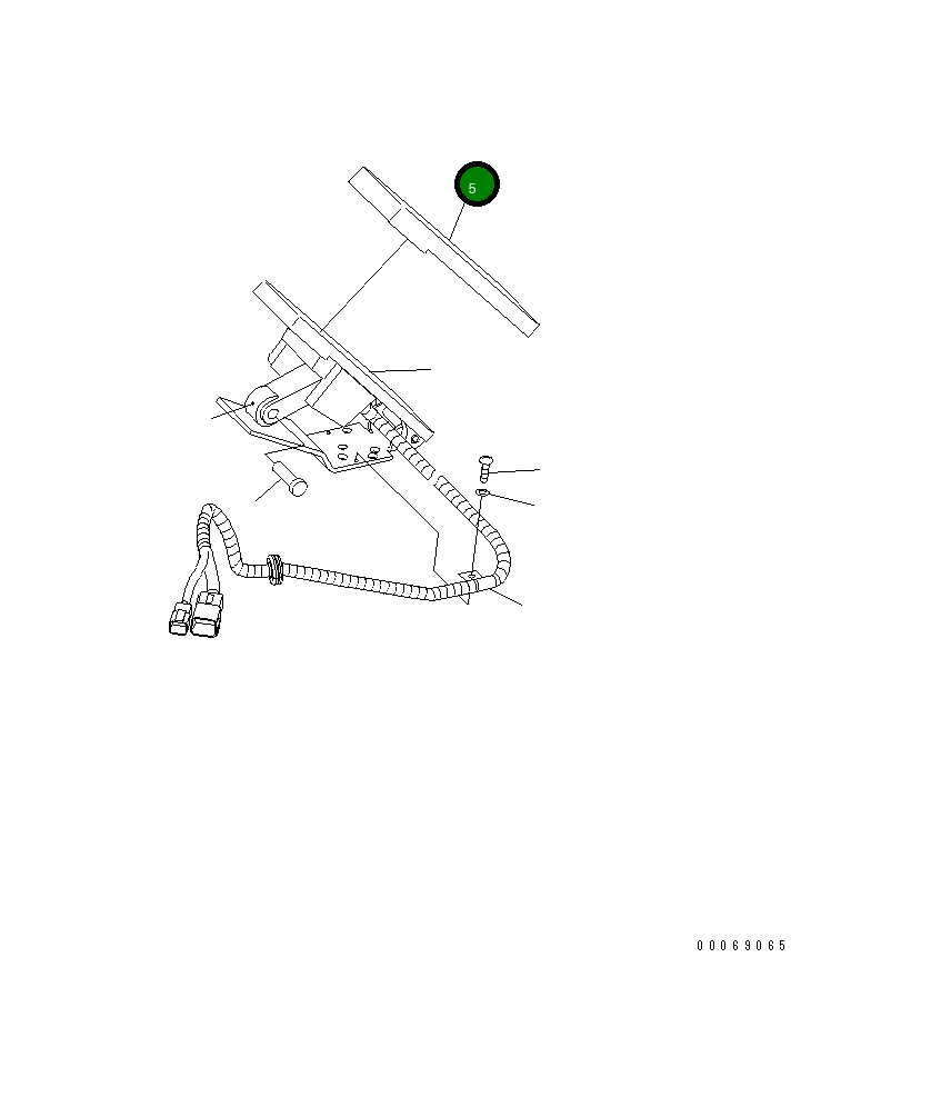 Крышка 569-44-61660  Komatsu