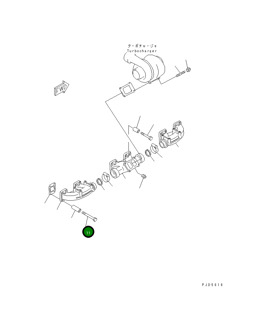 Болт 01011-61000 Komatsu