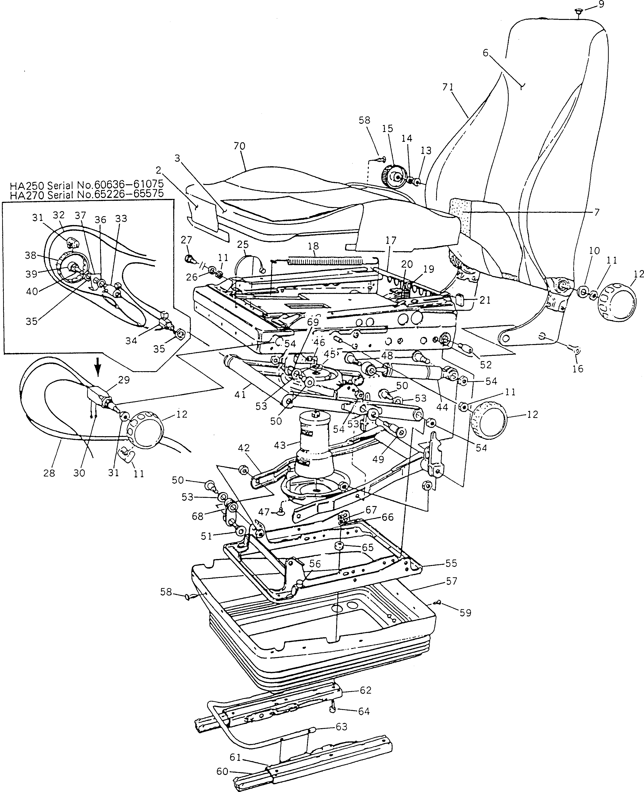 Болт BW057505 Komatsu