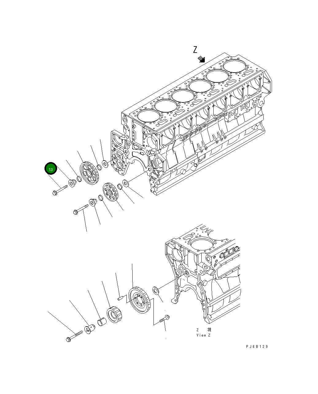 Болт 01437-21680 Komatsu