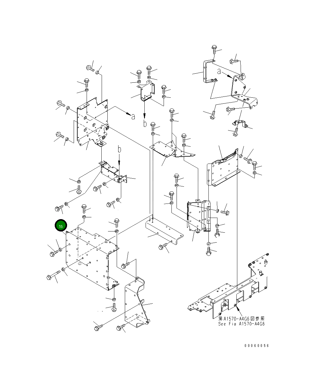 Крышка 6261-11-2950 Komatsu