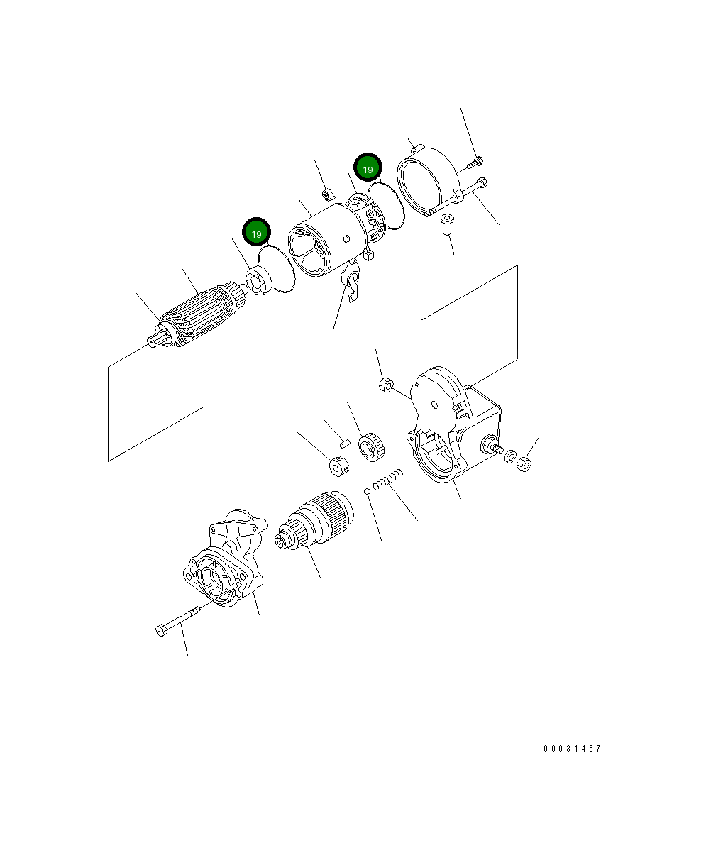 Кольцо уплотнительное (O-Ring) KT15511-9666-0 Komatsu