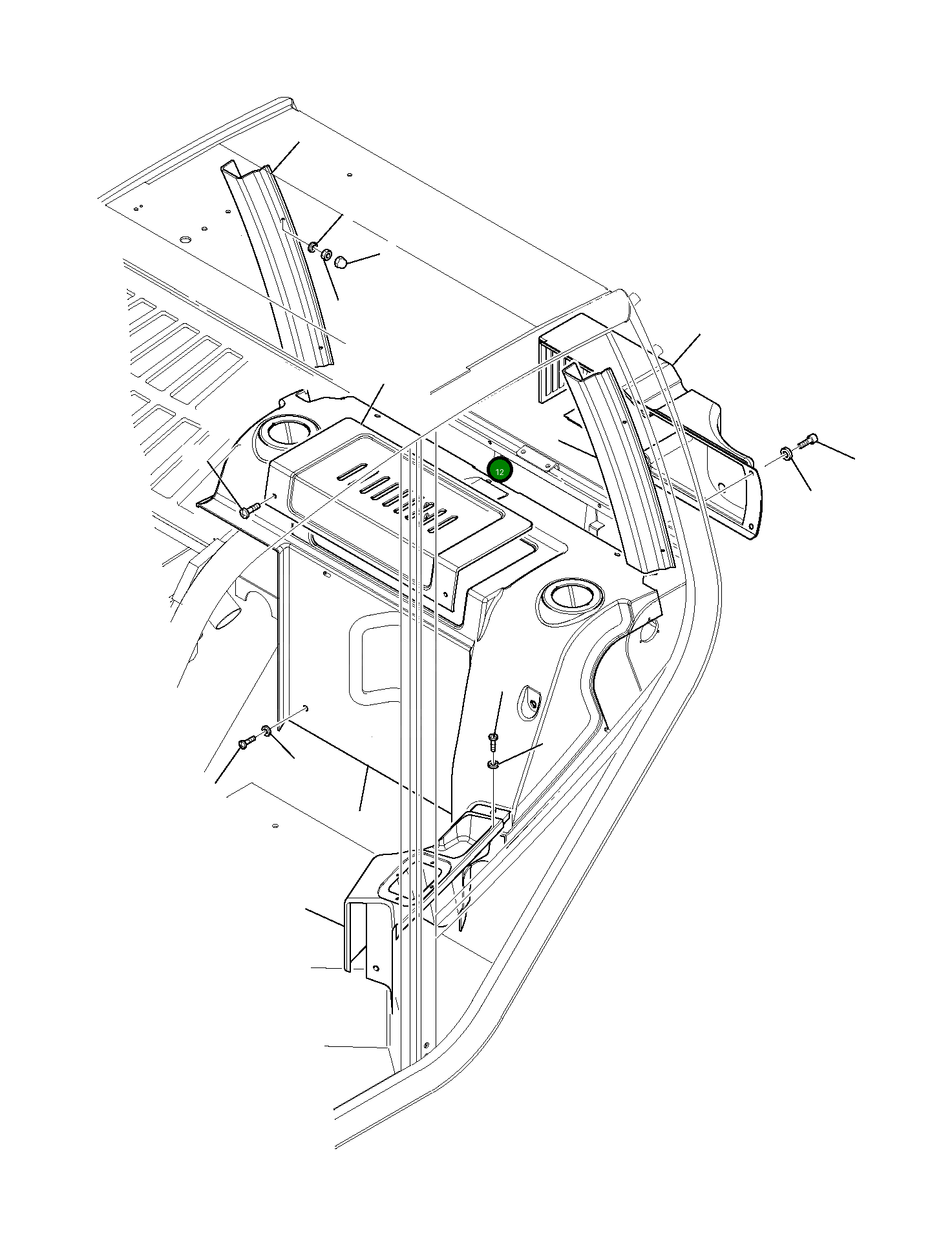 Крышка 395-56-11561 Komatsu