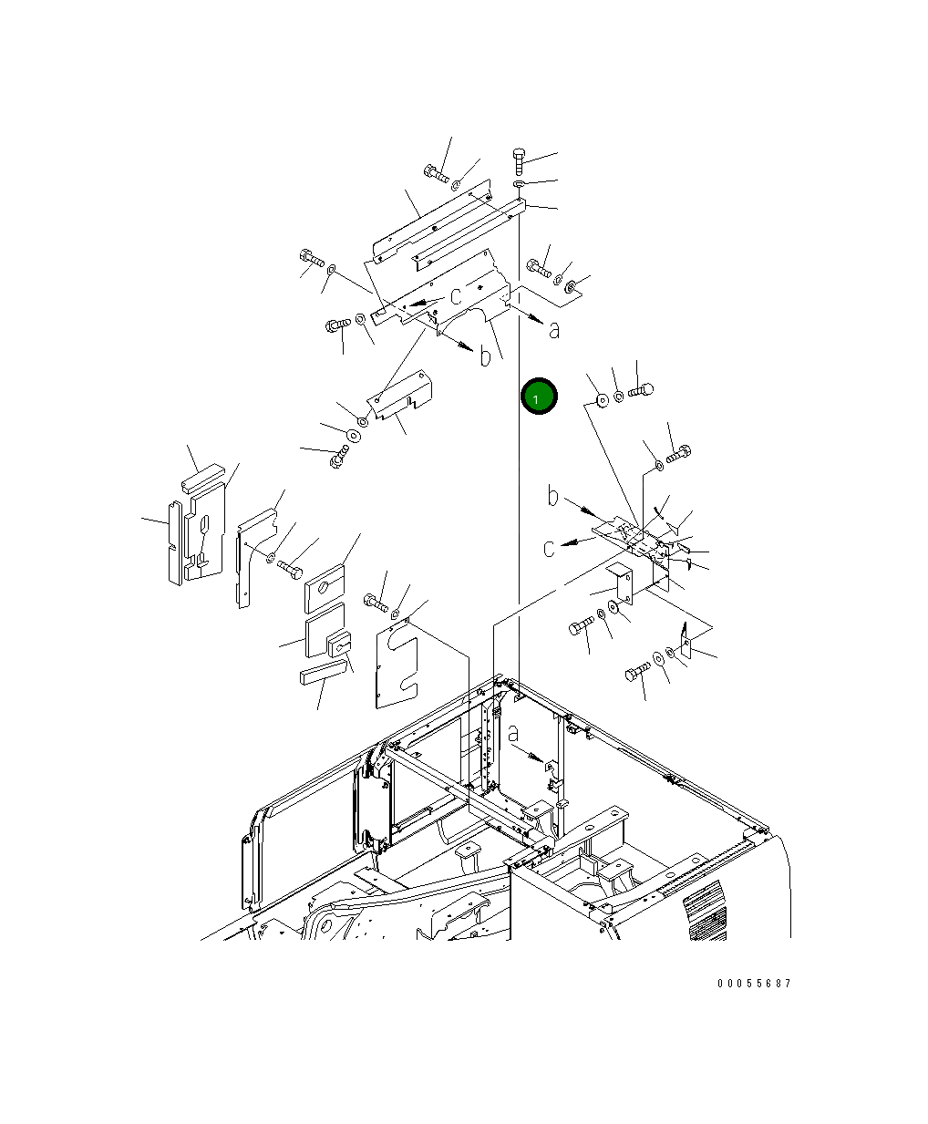 Крышка 21K-54-74150 Komatsu