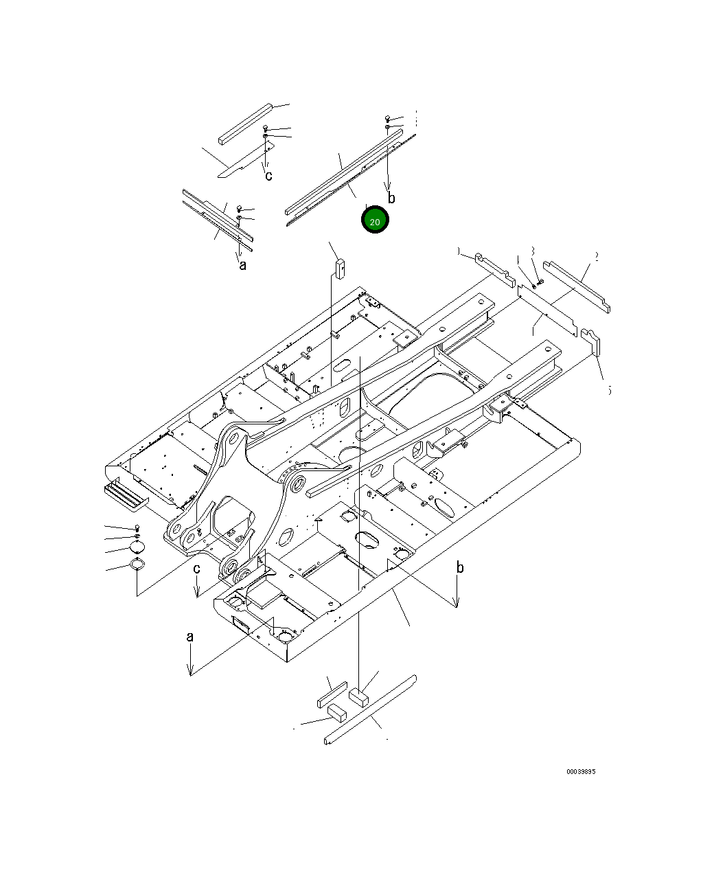 Крышка 20Y-46-42424 Komatsu