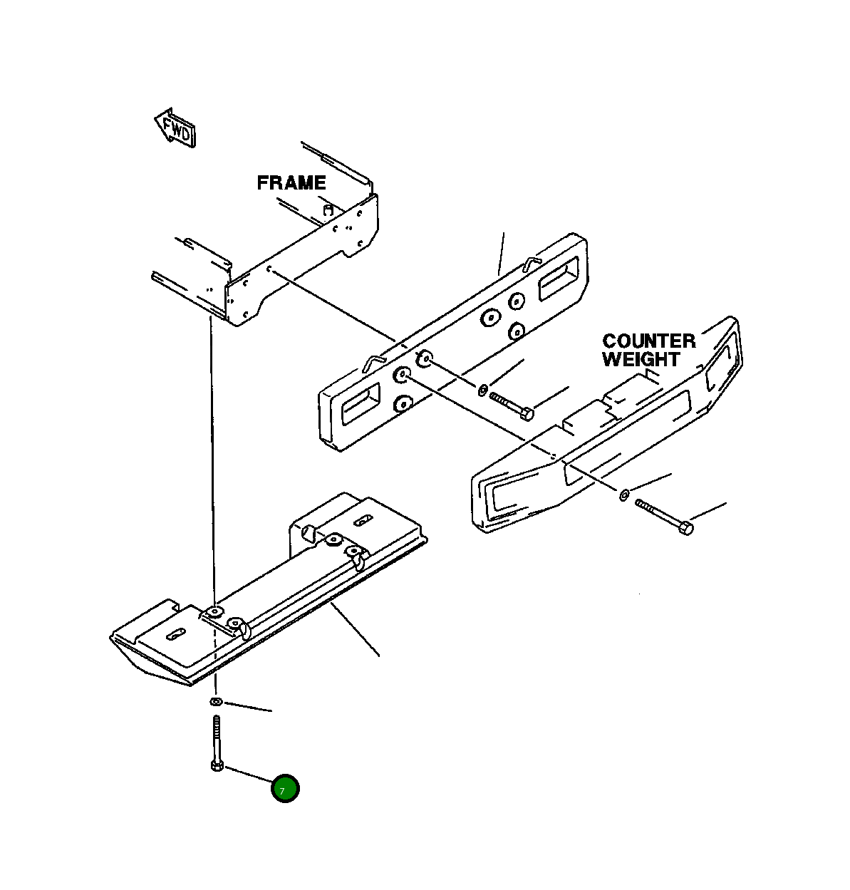Болт 417-09-11130 Komatsu