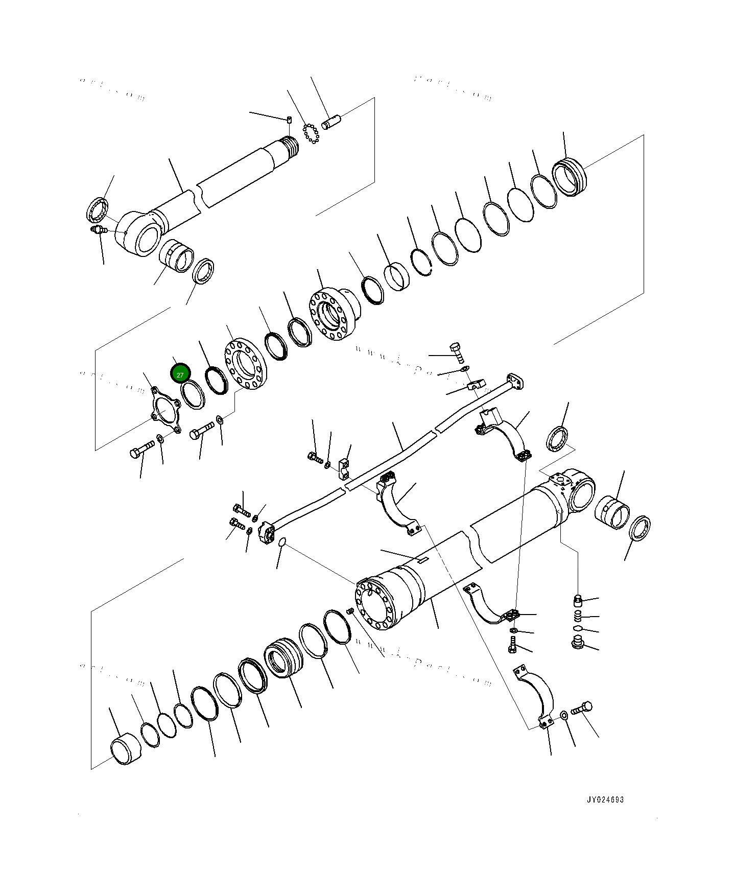 Кольцо 7078804940 Komatsu