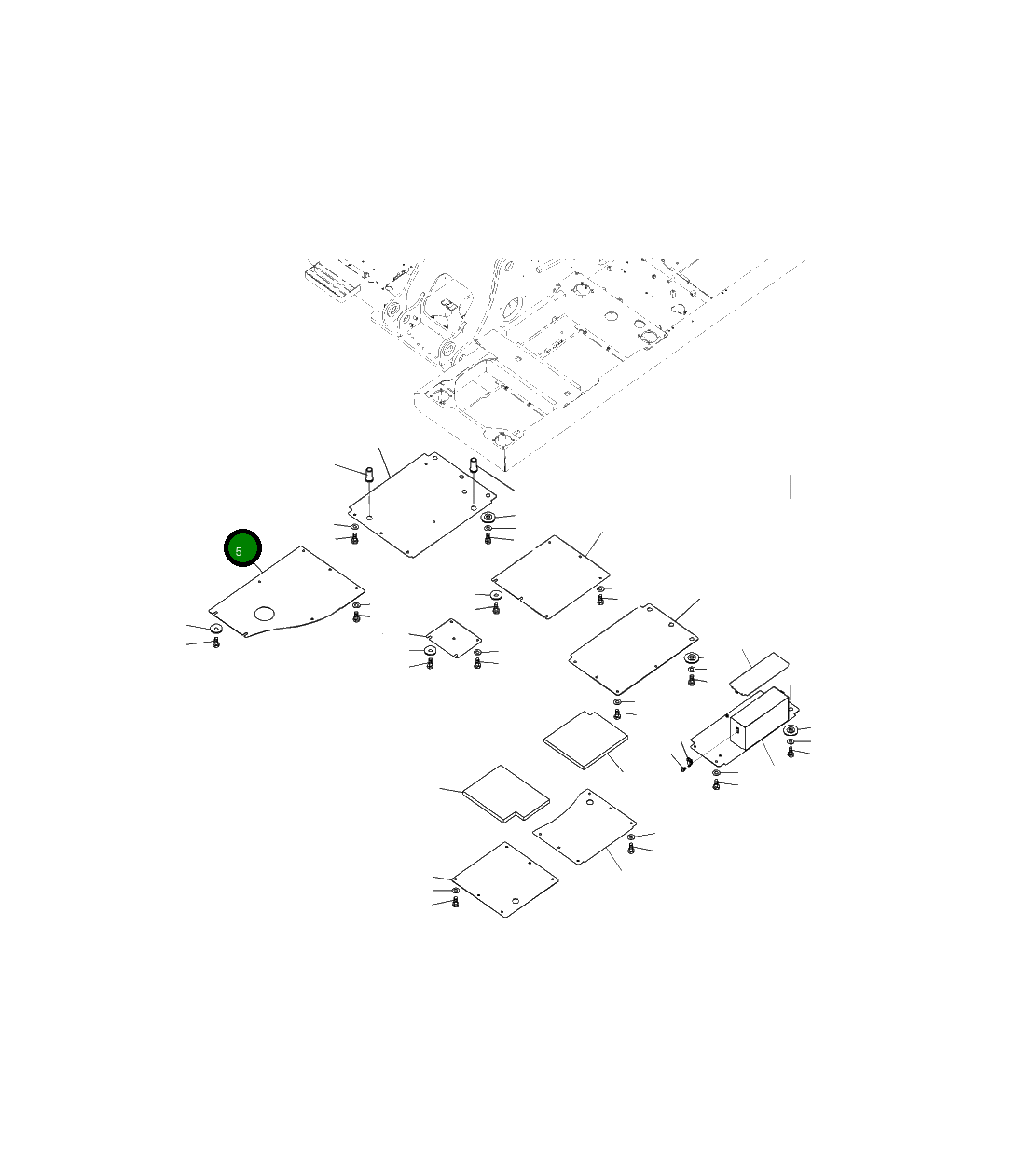 Крышка 206-54-21880 Komatsu