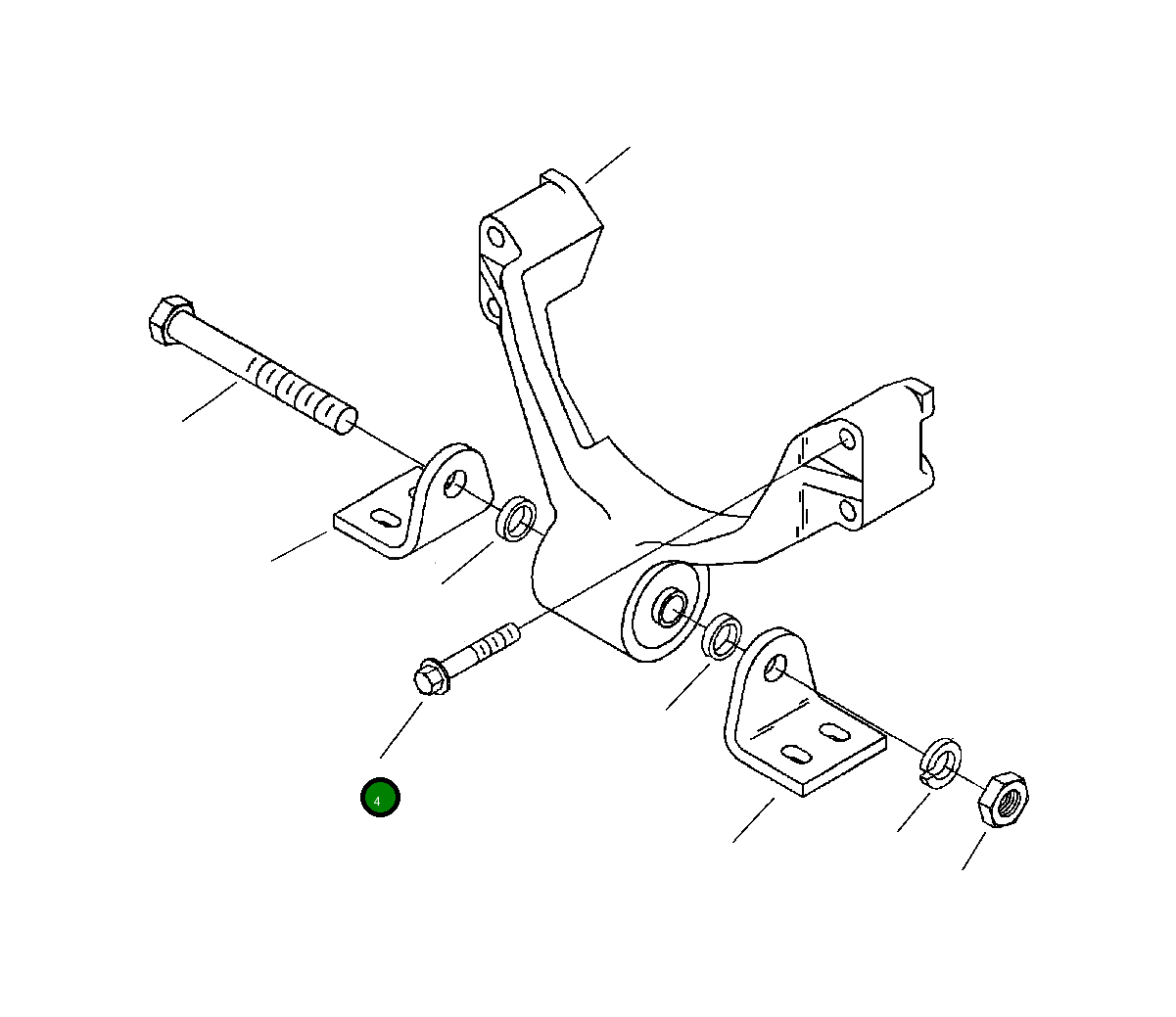 Болт 6732-61-3190 Komatsu