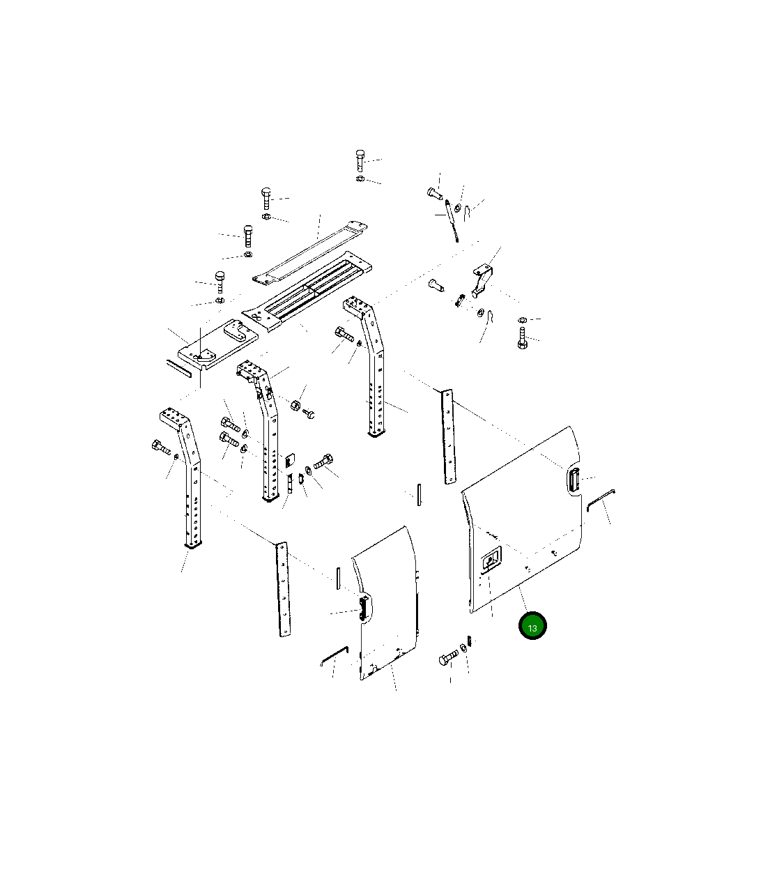 Крышка 206-54-A4510 Komatsu