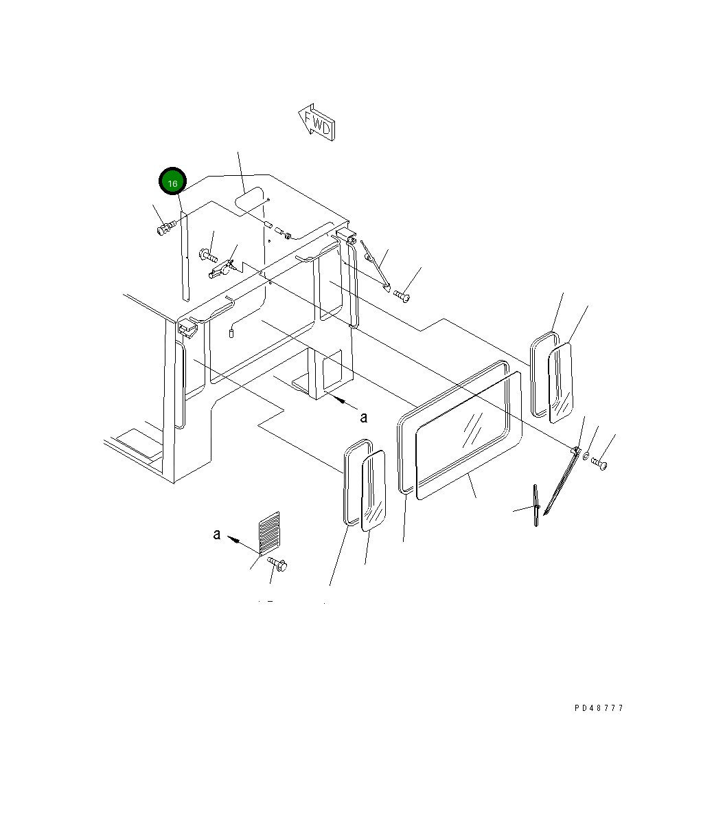 Крышка 418-923-2240 Komatsu