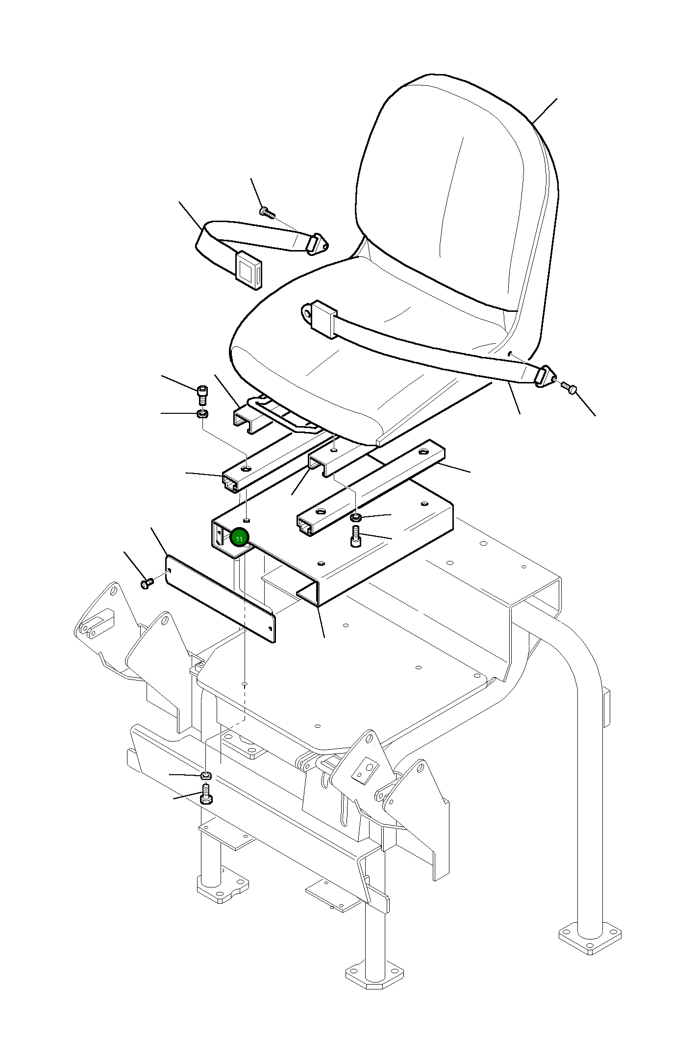Крышка 3F0550704 Komatsu