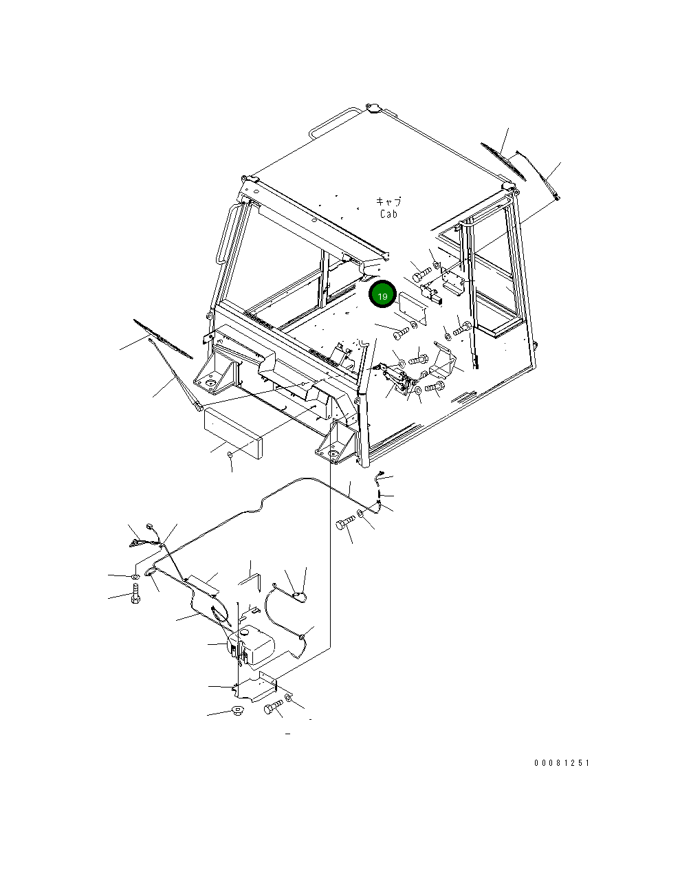 Крышка 56B-54-23290  Komatsu