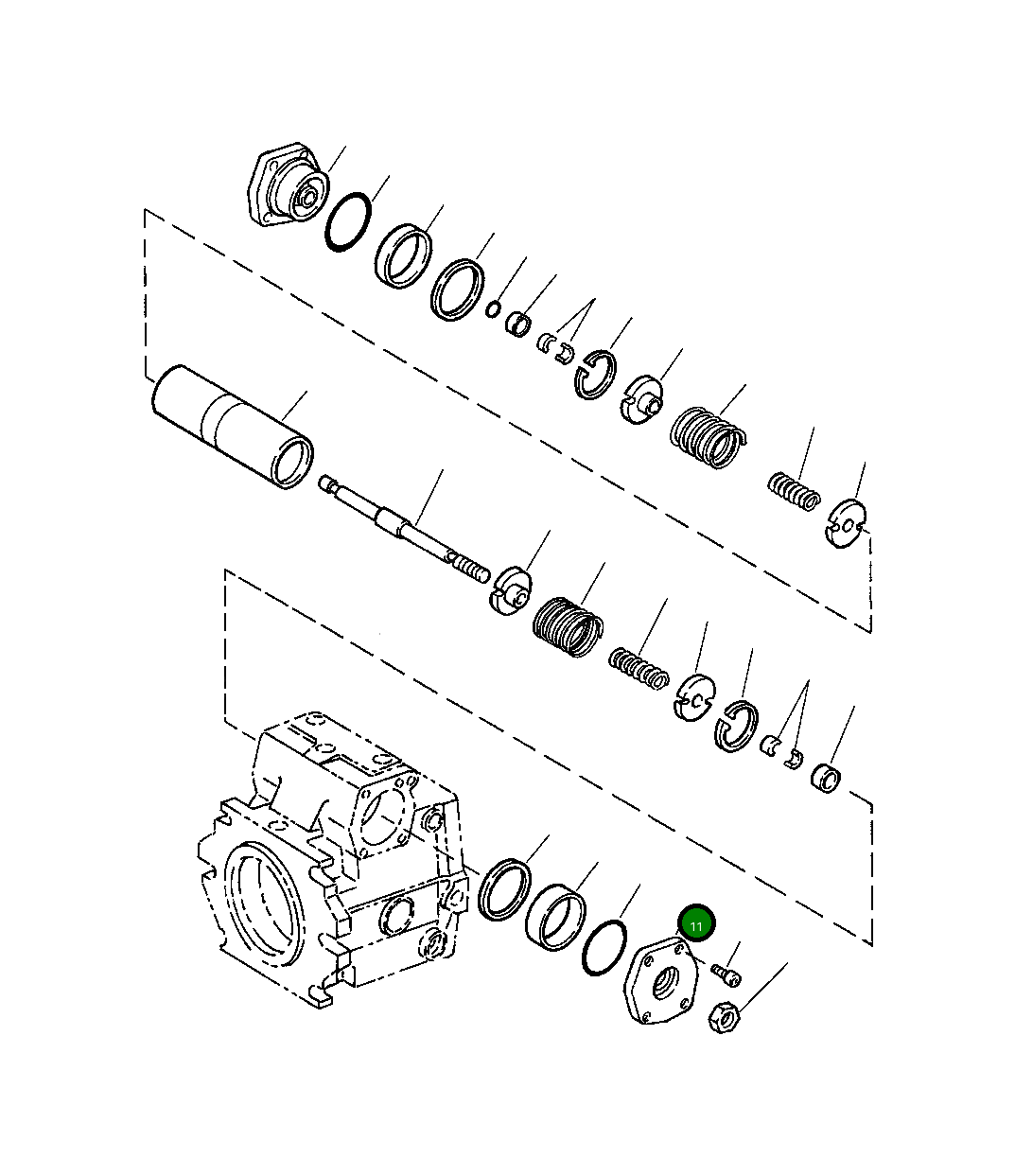 Крышка 1440 320 H1  Komatsu