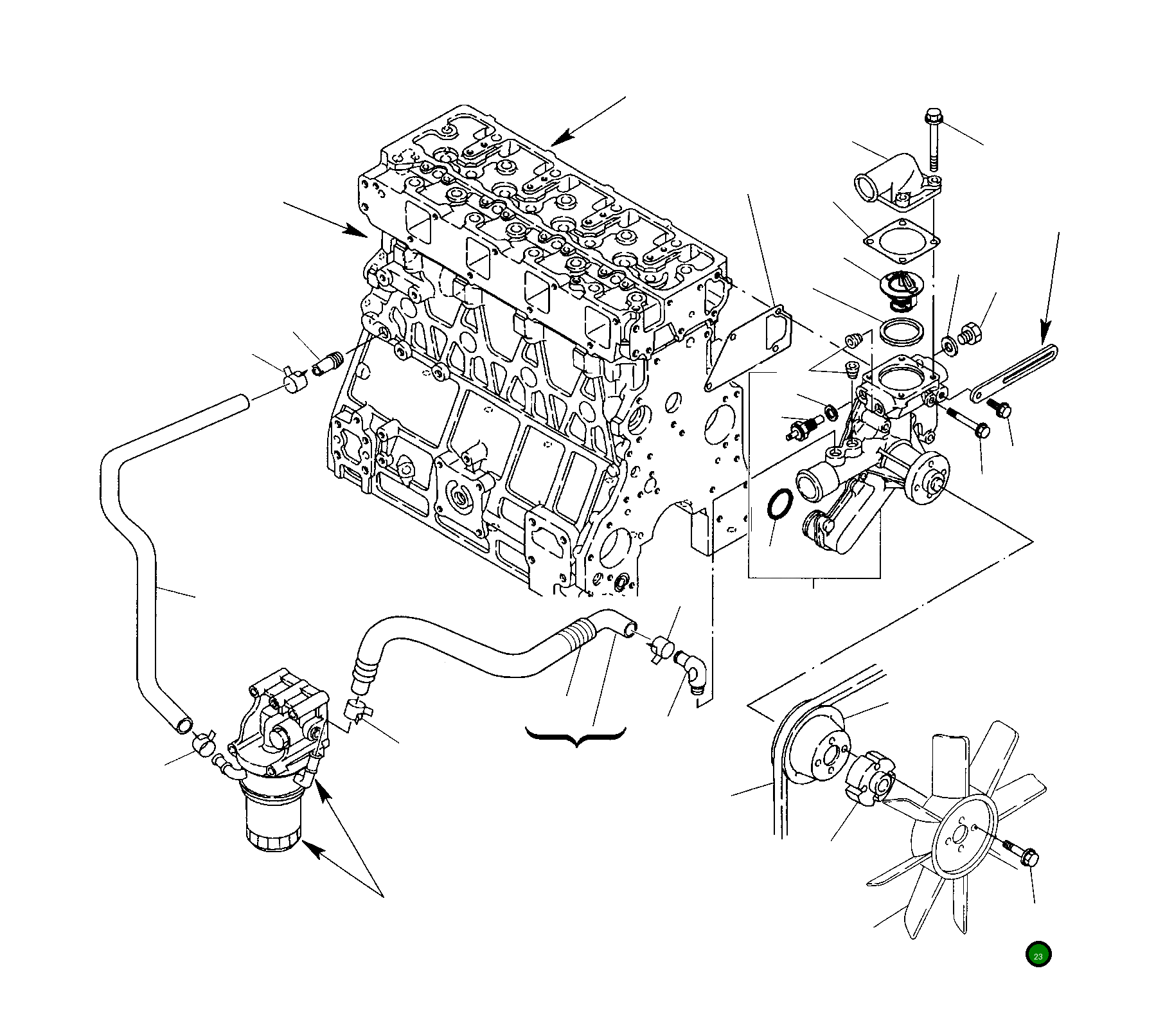 Болт YM26106-100452  Komatsu
