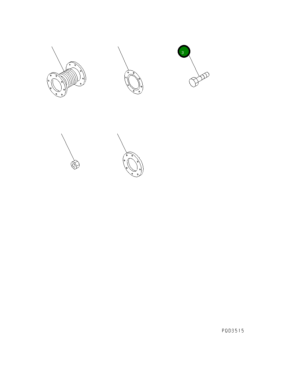 Болт 01010-61645 Komatsu