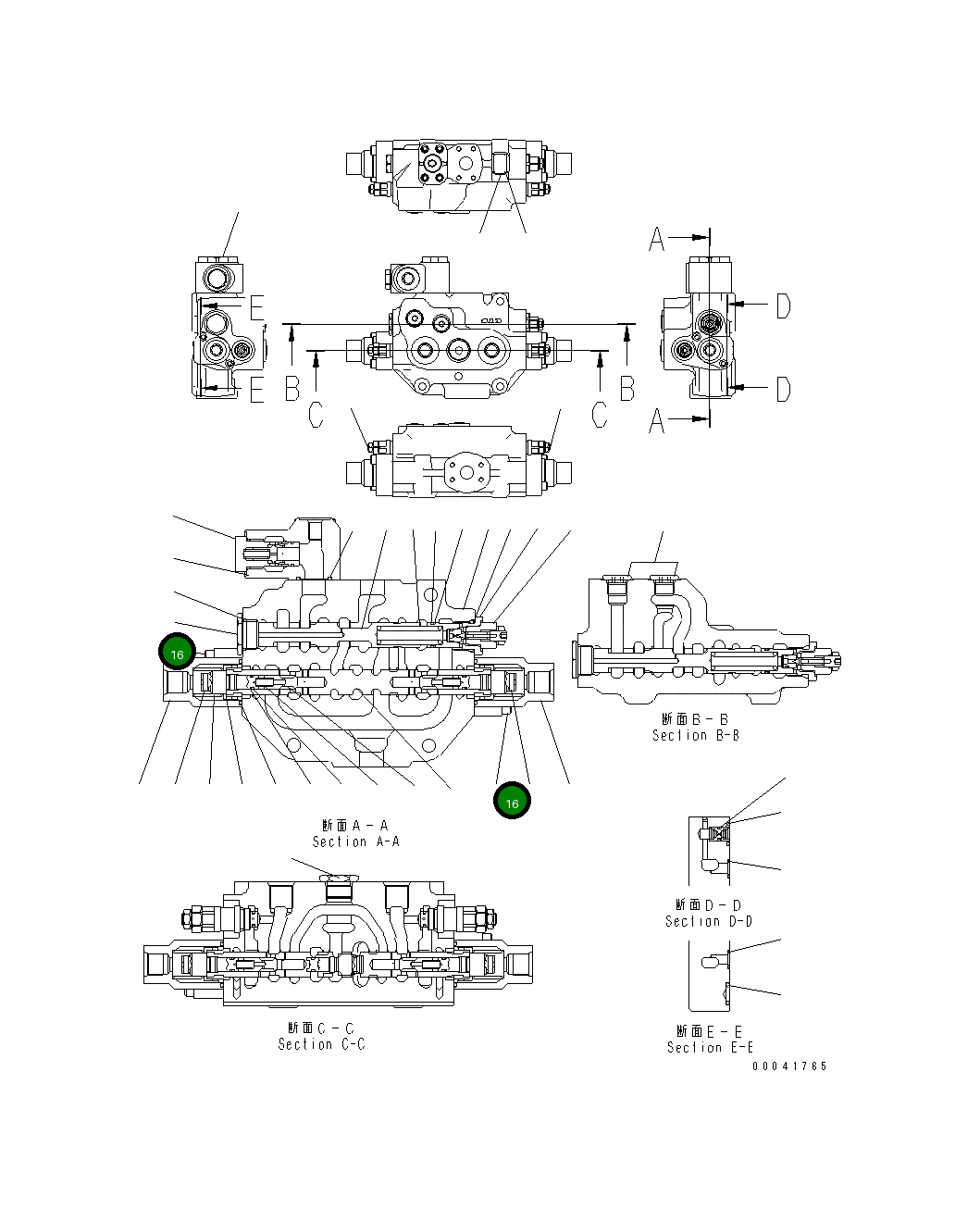 Болт KB92703-10451  Komatsu