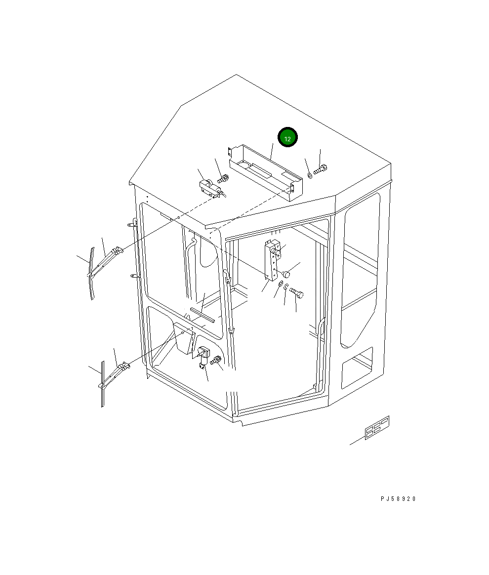 Крышка 23D-950-1262 Komatsu
