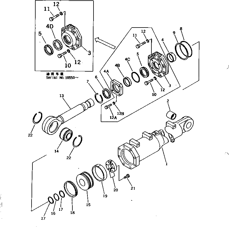 Болт 01001-62705 Komatsu