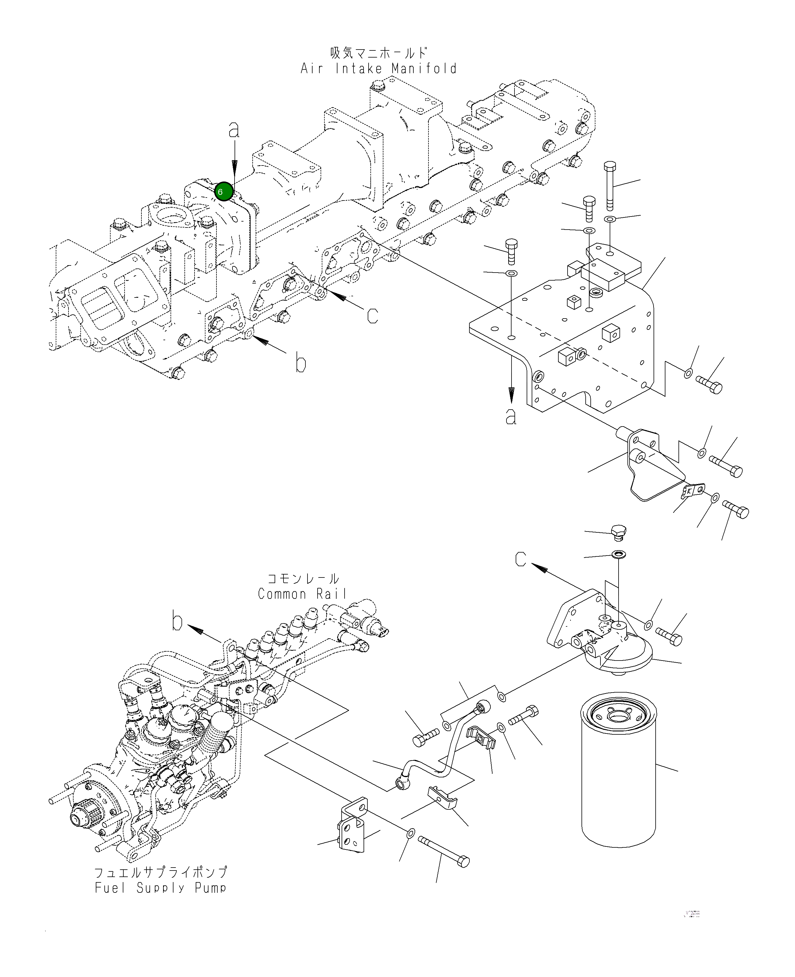 Крышка 6263-71-6440 Komatsu