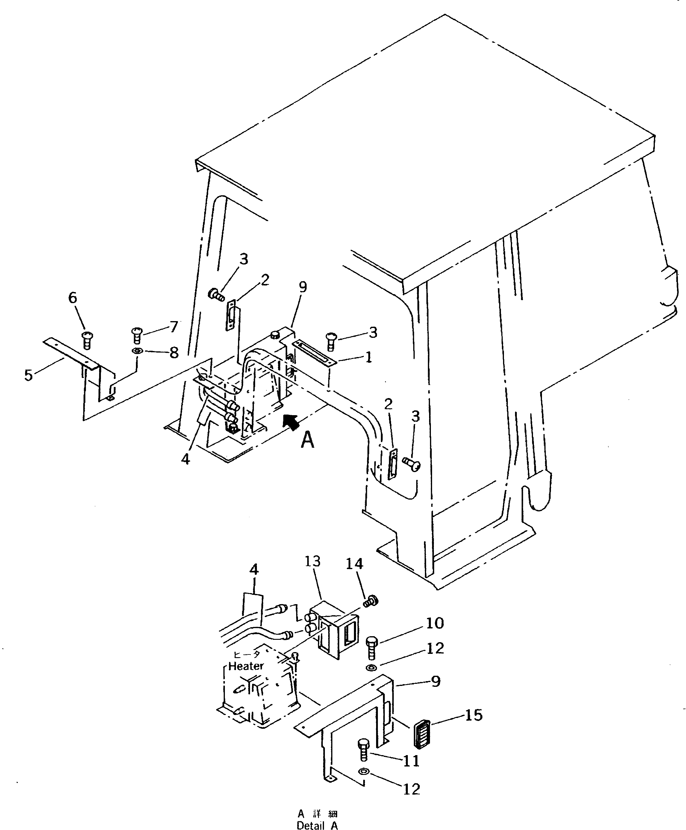 Болт 01010-51218  Komatsu