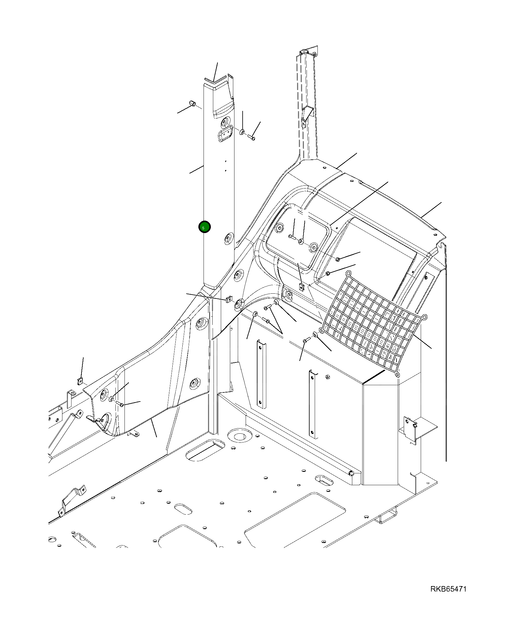 Крышка 21W-54-R1540 Komatsu