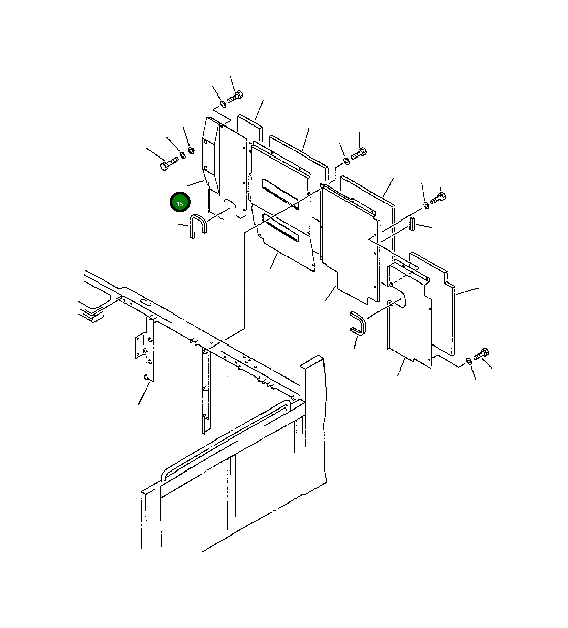 Крышка 209-54-63470 Komatsu