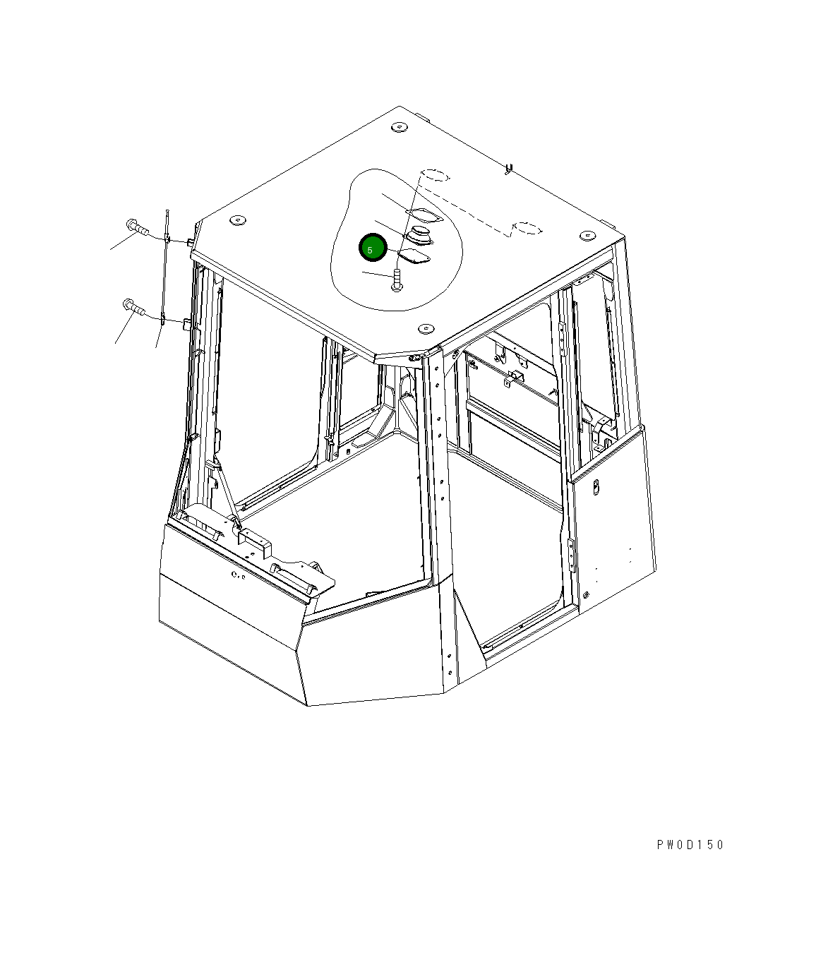 Крышка 421-56-H0S67 Komatsu