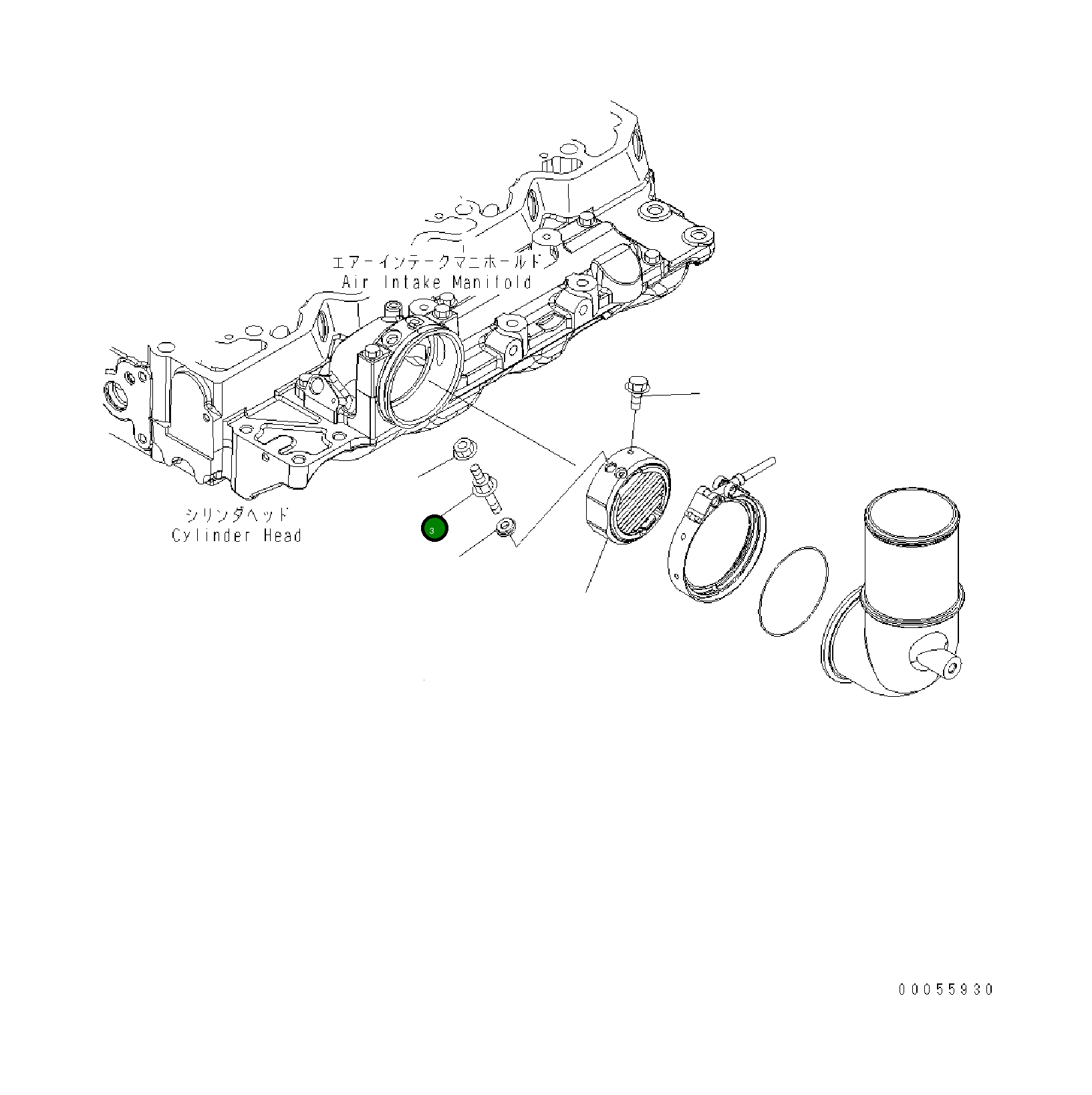 Болт 6751-81-5140  Komatsu