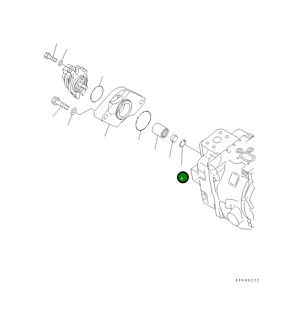 Кольцо 04065-02012 Komatsu