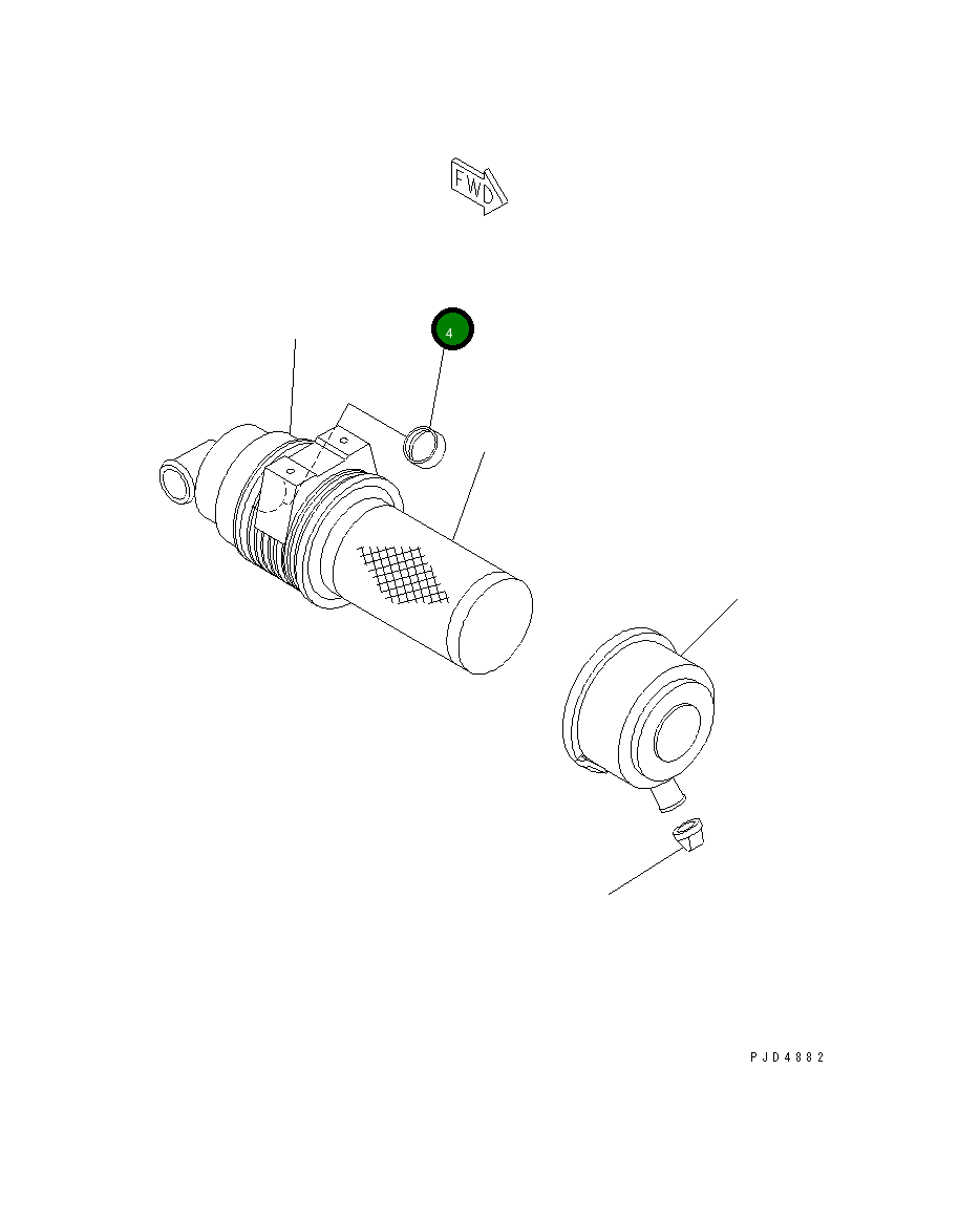 Кольцо 455-017 Komatsu