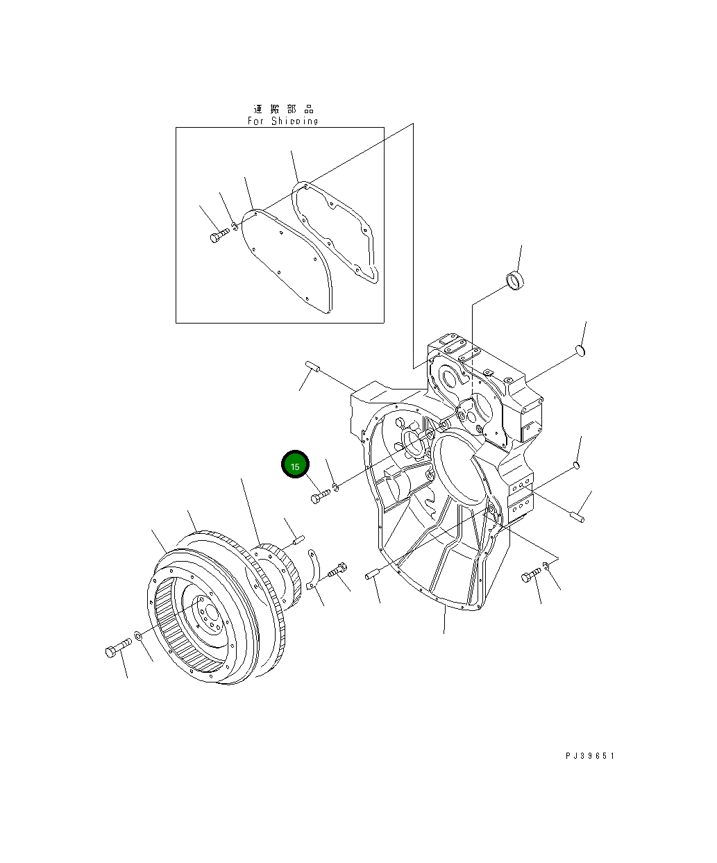 Болт 6600-01-2111 Komatsu