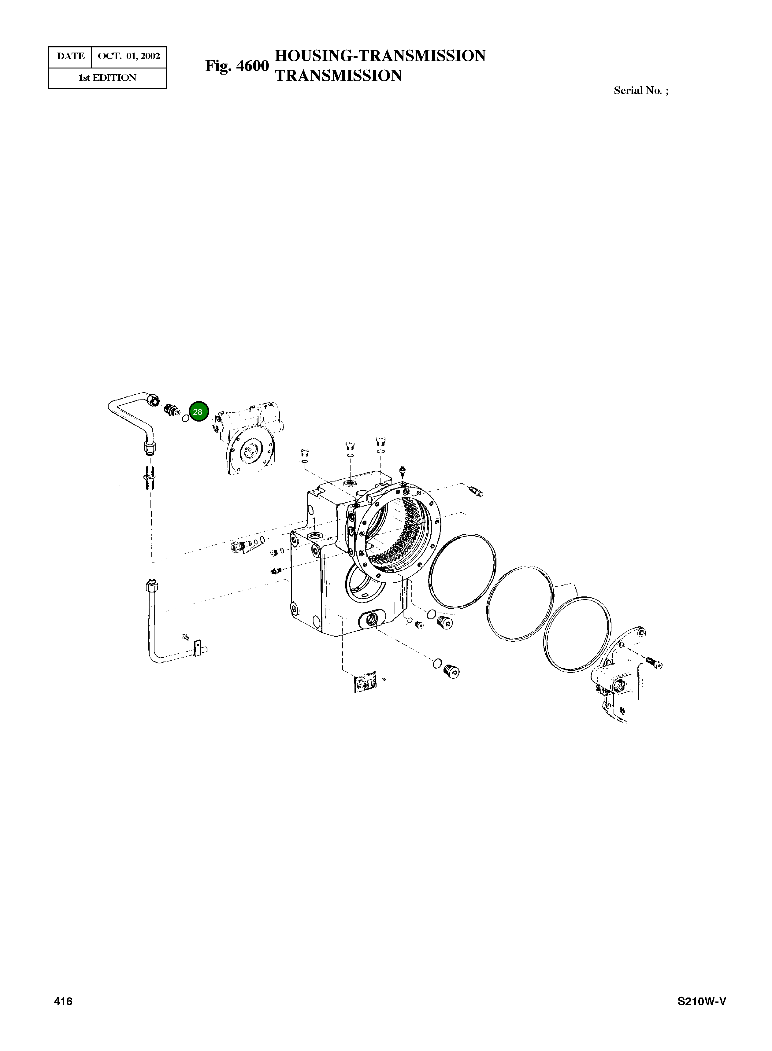 Кольцо уплотнительное (O-Ring) 0634 316 015 Komatsu