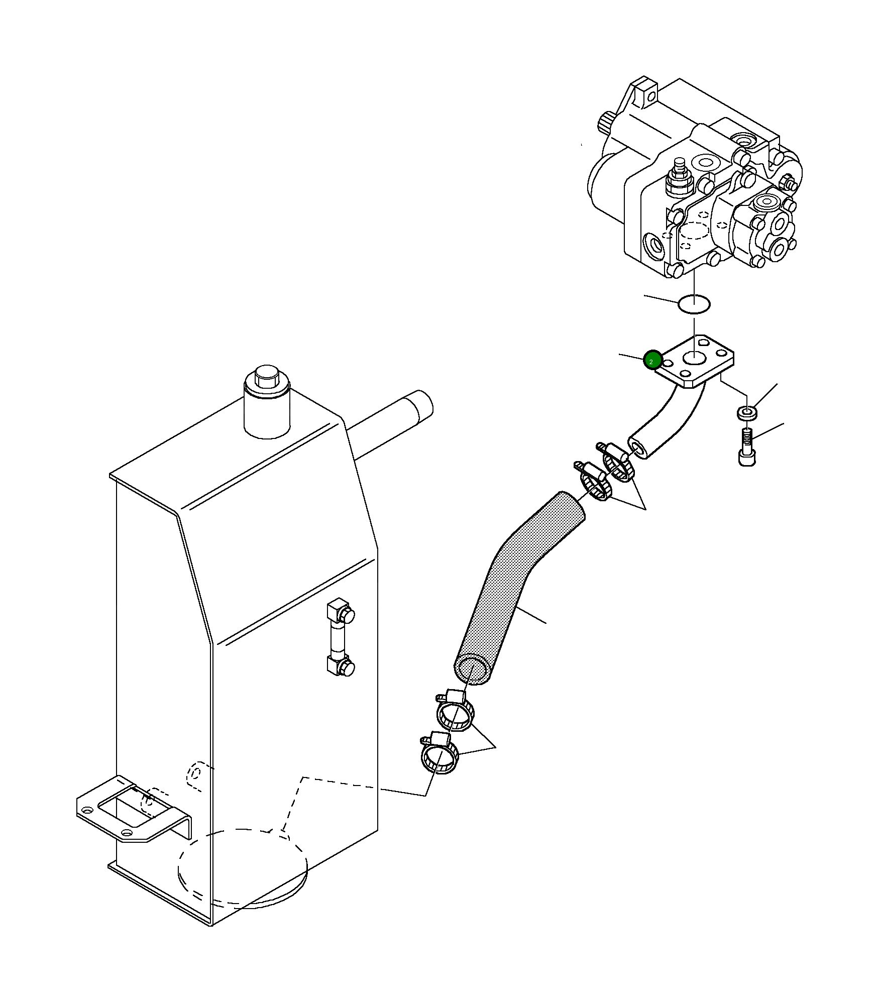 Кольцо уплотнительное (O-Ring) 855021825 Komatsu