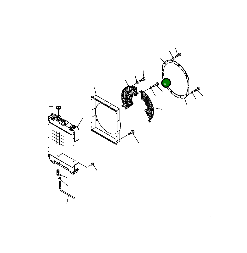 Крышка 124-03-61620  Komatsu