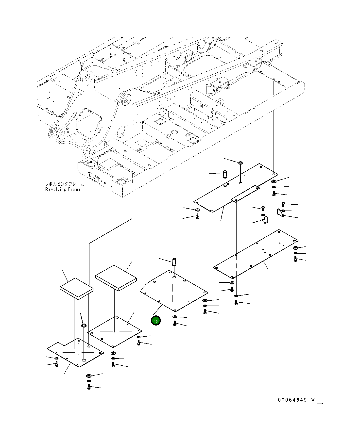 Крышка 207-54-78650 Komatsu