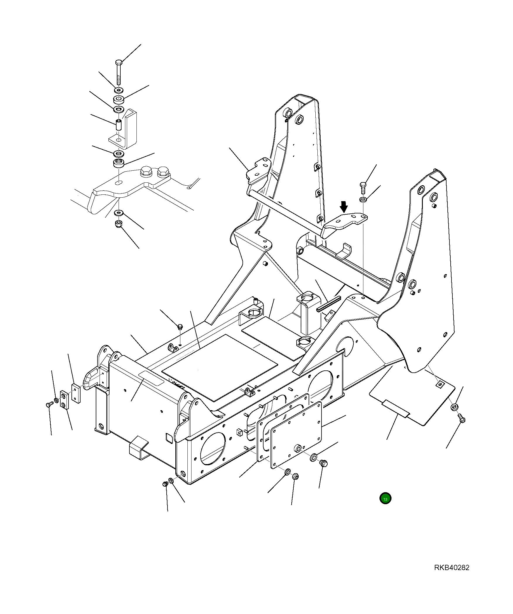 Крышка 37D-46-11151  Komatsu